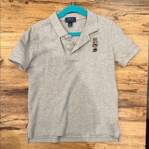 Polo by Ralph Lauren Light Gray Bear Polo Shirt